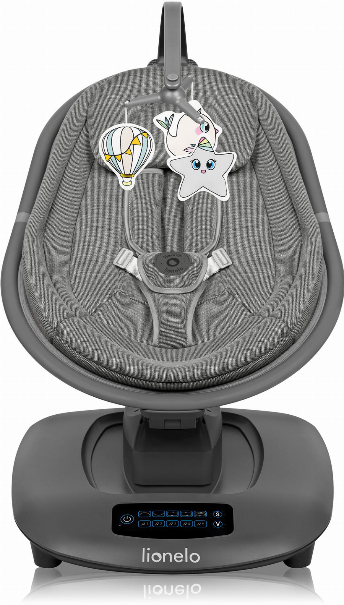 Lionelo Blossom elektryczny bujaczek dziecięcy Grey Concrete lionelo-blossom-grey-concrete2