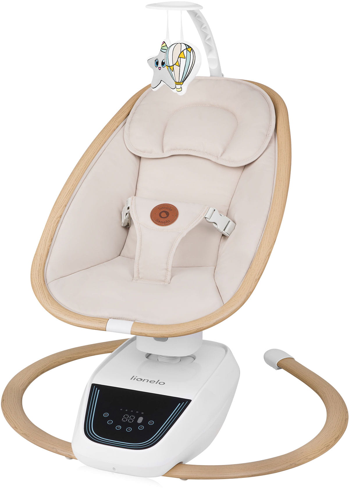 Lionelo Olivia - leżaczek elektryczny, leżaczko-bujaczek dziecięcy Beige Natural lionelo-olivia-beige-natural