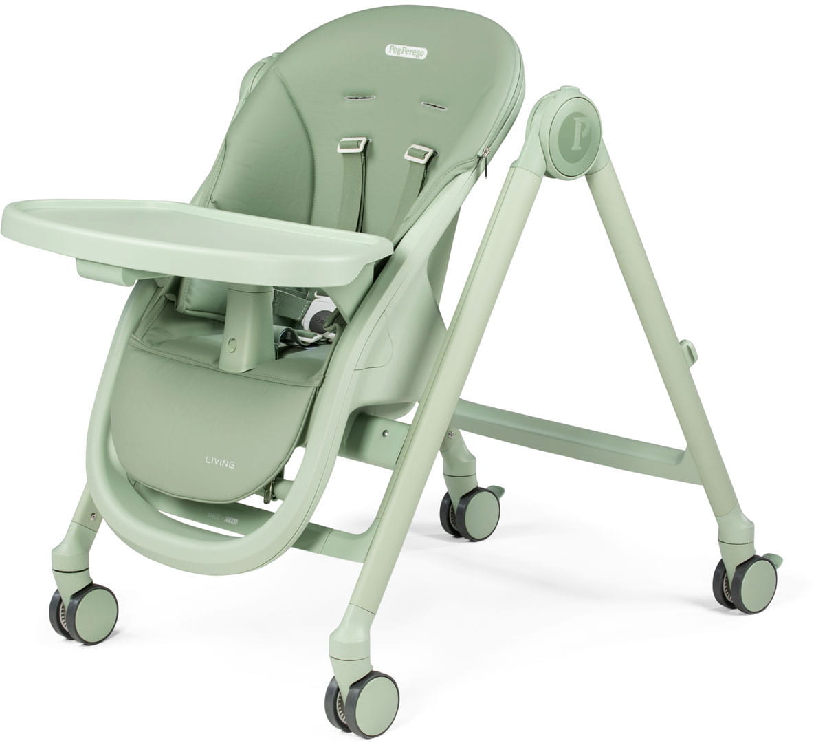 PegPerego Living Regulowane Krzesełko do Karmienia Dziecka z Funkcją Leżaczka | Space Sand pegperego-living-sage4