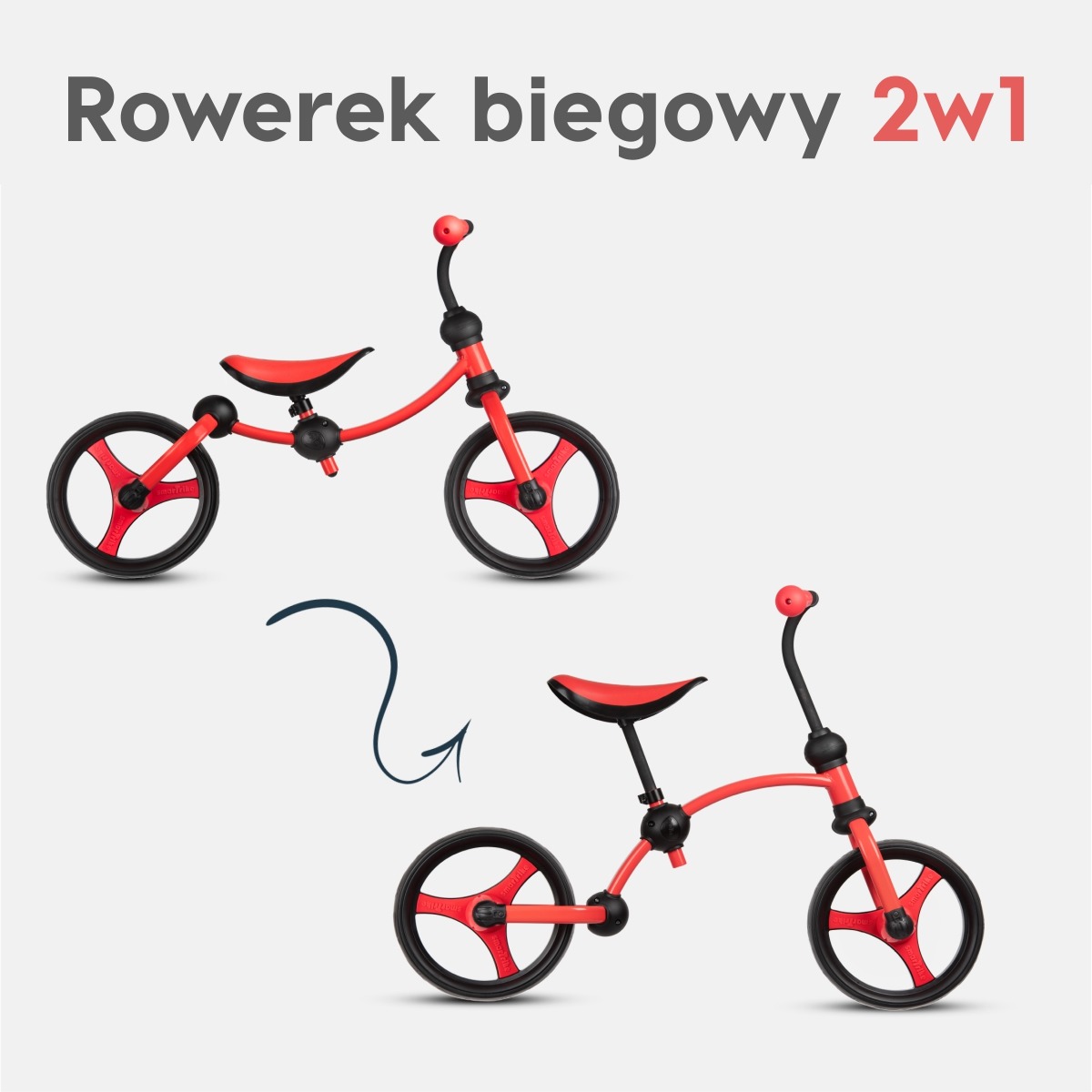 Smart Trike Rowerek Biegowy Czarno-Czerwony rowerek-biegowy-smart-trike-czarno-czerwony_16515_6