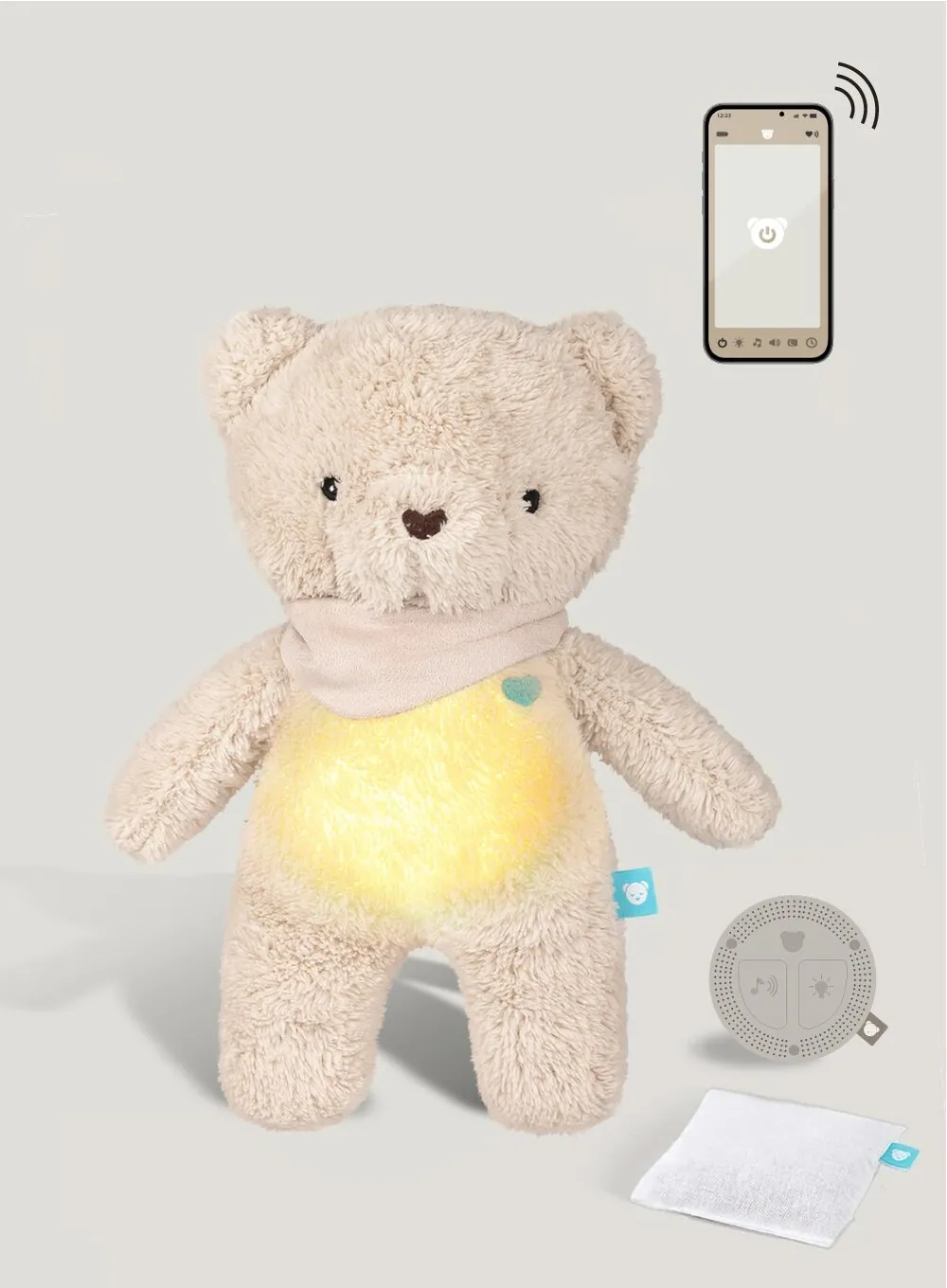 Szumisie Szumiący Miś Duo 7w1 App Z Termoforkiem - Brązowy Packshot_App-11_mdck-ni-1