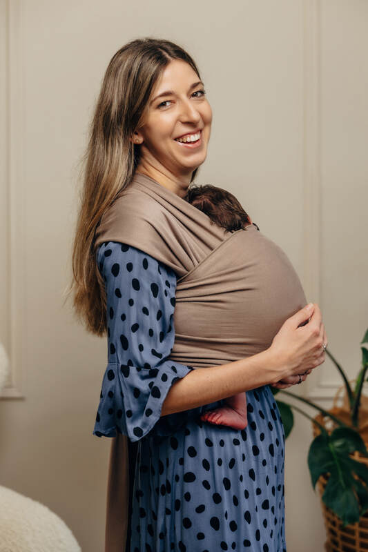 LennyLamb Chusta Do Noszenia Dzieci, Elastyczna, Rozmiar L, 5m Mocha 108257