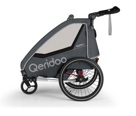 Qeridoo Qupa 1 Przyczepka Rowerowa Grey