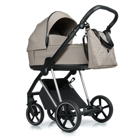 Roan Ivi 2.0 Vintage Wózek Głęboko-Spacerowy Hazel + Cybex Aton B2 i-Size Fotelik Samochodowy 0-13kg + Baza One Volcano Black