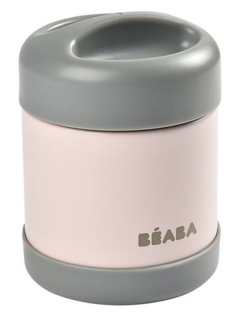 Beaba Pojemnik - Termos Obiadowy Ze Stali Nierdzewnej Z Hermetycznym Zamknięciem 300ml Dark Mist / Light Pink