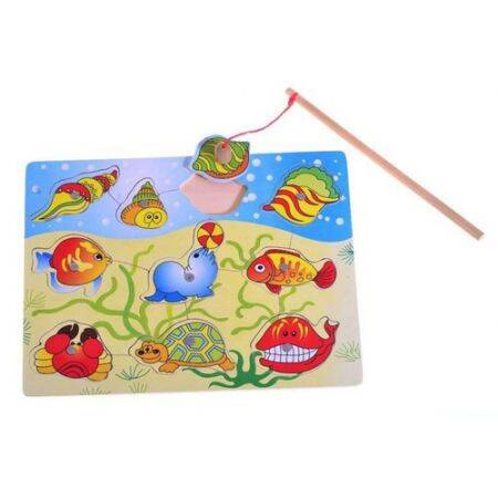 Anex Układanka Drewniana Łowienie Rybek