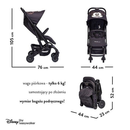 Disney by Easywalker Buggy XS Wózek spacerowy z osłonką przeciwdeszczową Minnie Ornament