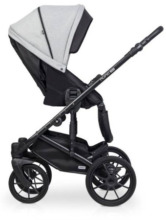 Riko Nuno Pro Wózek Głęboko-Spacerowy 2w1 z Miękką Gondolą Grey Fox