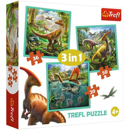 Trefl Puzzle Niezwykły Świat Dinozaurów
