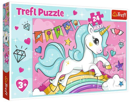 Trefl Puzzle 24 el Maxi Słodki Jednorożec