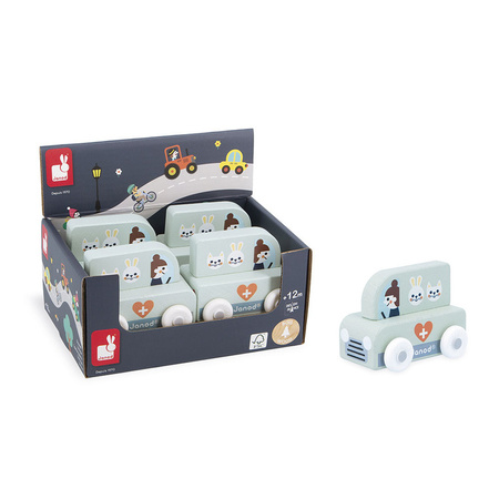 Janod Pojazd Samochód weterynarza Góry Cross Roads 12m+