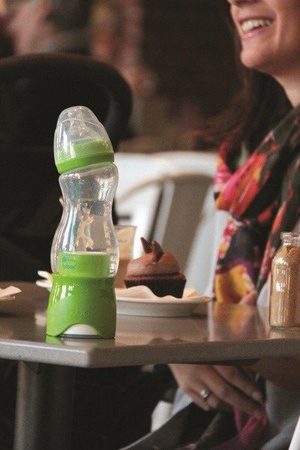 B.Box Butelka dla niemowląt z dozownikiem 240 ml Zielony