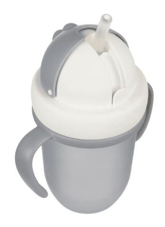 Canpol Babies Matte Pastels KubekZe Składaną Rurką Silikonową 210ml 56/522_grey Grey