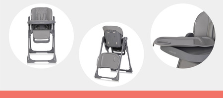 Colibro Noto Krzesełko do Karmienia 2w1 Onyx