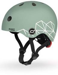Scootandride Kask XXS-S Dla dzieci 1-5 Lat  Green Lines