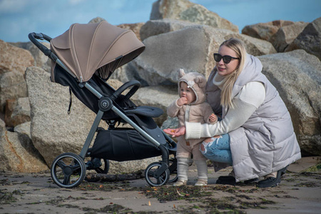 Espiro Wave 2024 Wózek Spacerowy 307 Gray Shadows + Śpiworek + Mufka