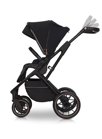 Cavoe Axo Style Wózek Głęboko-Spacerowy 2w1 + Adaptery Meteorite