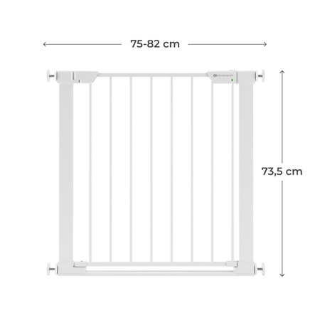 Kinderkraft SAFE SNAP Bramka zabezpieczająca Biała