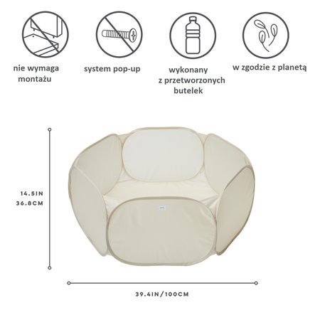 3 Sprouts Basen Piłeczkowy Beige