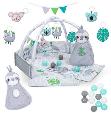 Kidwell Yoga Mata Edukacyjna Z Zabawkami grey