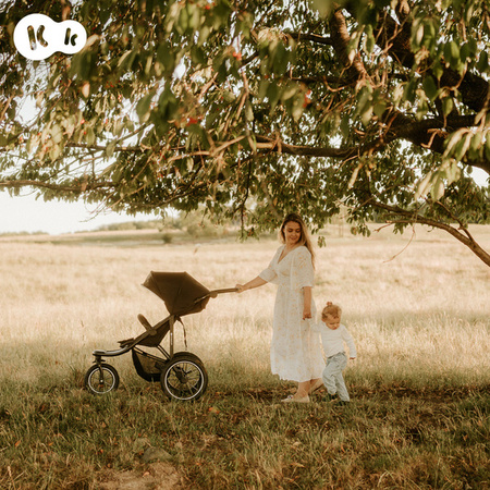 Kinderkraft Helsi Wózek Biegowy Trójkołowy Dust Grey