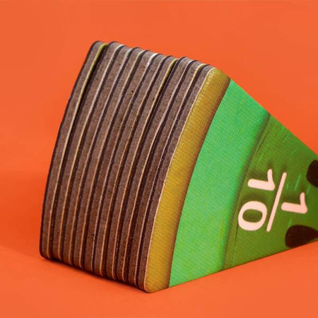 MierEdu Yummy Food ME338 Układanka Matematyczna Do nauki Ułamków