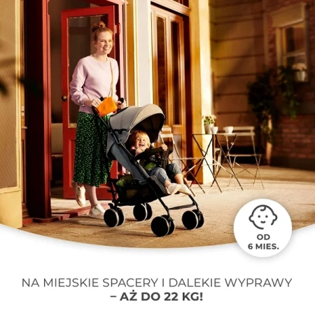 Kinderkraft Siesta Wózek Spacerowy Grey