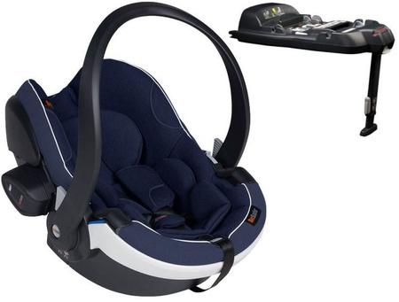 Fotelik samochodowy BeSafe iZi Go Modular X1 i-Size 0-13kg + Baza ISOfix BeSafe iZi Modular i-Size Granat Melange