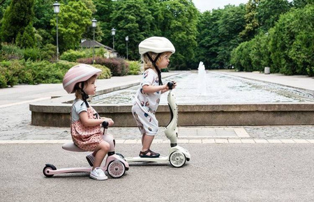 Scootandride Highwaykick 1 2w1 Jeździk i Hulajnoga 1-5 lat + Kask XXS-S Dla Dzieci 1-5 Lat Ash