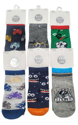 Skarpety cienkie wzorzyste mix 1 para  ABS boy EUR 23-25