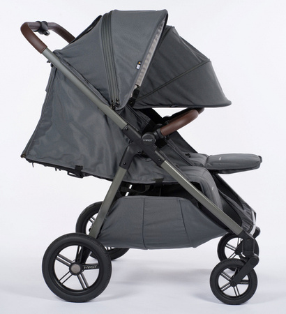 Mast M.Twin x Wózek Spacerowy Bliźniaczy koła HP Volcanic Ash