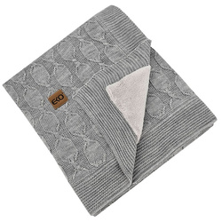 Eko Kocyk z podszyciem futerkowym Szary