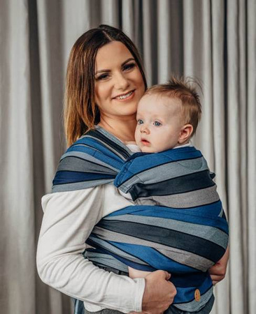 LennyLamb Nosidełko LennyHybrid Half Buckle, Splot Skośno-Krzyżowy, 100% Bawełna Wodospad