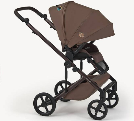 Anex Eli Wózek Głęboko-Spacerowy Wander + Cybex Aton B2 i-Size Fotelik Samochodowy 0-13kg + Baza One Volcano Black