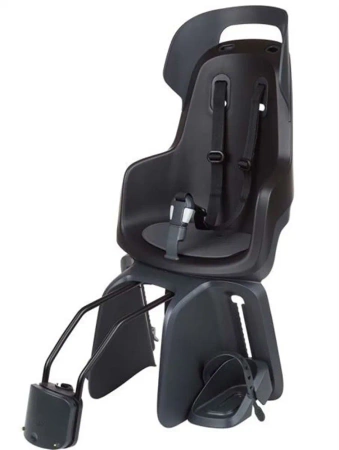 Bobike Go 1P Fotelik Rowerowy do Ramy Urban Black
