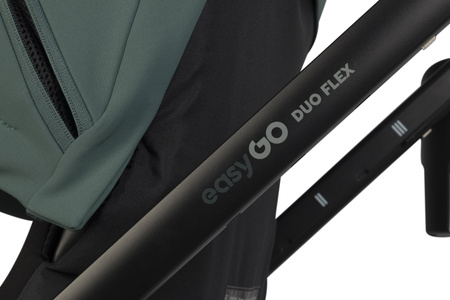 Easy Go Duoflex Wózek Głęboko-Spacerowy Bliźniaczy Rok po Roku Sage Green 2 Siedziska 1 Gondola