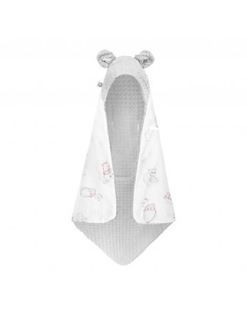 Bonjour Cherie Kocyk Do Fotelika z Minky Glacier Gray 90x90cm Venus