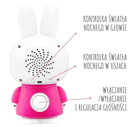 Alilo Króliczek Big Bunny G7C Różowy