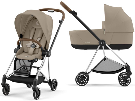 Cybex Mios 3.0 Wózek Głęboko-Spacerowy + Cybex Cloud T i-Size Fotelik Samochodowy + Baza