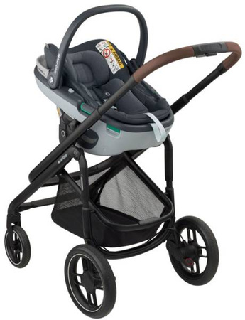 Maxi-Cosi Plaza + Wózek Głęboko-Spacerowy 2w1 Essential Graphite