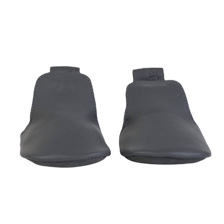 Lodger Skórzane buciki dla niemowląt szare Stepper Gunmetal r. 19