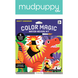 Mudpuppy Kolorowanka wodna wielorazowa Magia kolorów Potężne dinozaury 2+
