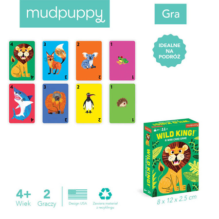 Mudpuppy Gra karciana Wild King! 4+
