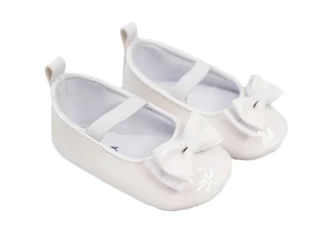 Scorpio Buciki Dziewczęce Białe Lakierki Rozmiar 9-15 Miesięcy