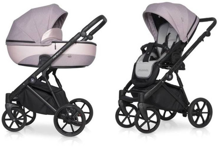 Riko Nano Pro Wózek Głęboko-Spacerowy 2w1 Pearl Pink