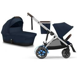 Cybex E-Gazelle S Wspomagany Wózek Głęboko-Spacerowy Rok Po Roku Ocean Blue
