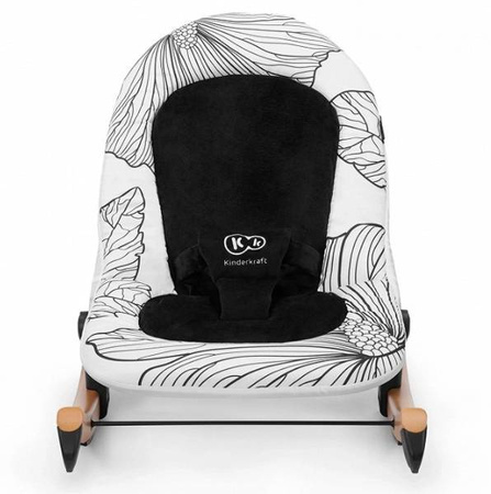 Kinderkraft Finio Leżaczek/Bujaczek black/white