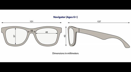 Babiators Navigator O-NAV001-S Smoke Lens Rozmiar 0-2+ Jet Black