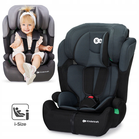 Kinderkraft Comfort Up I-Size Fotelik Samochodowy 9-36 kg Czarny