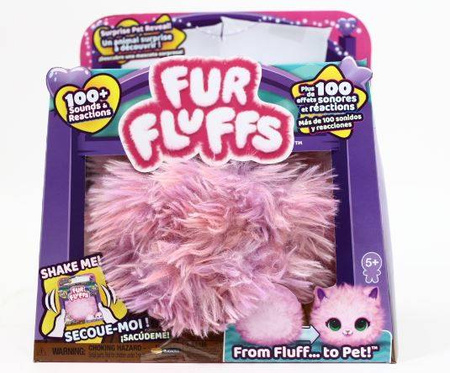 Spin Master Fur Fluffs Kotek Maskotka Interaktywna Różowa 6065307